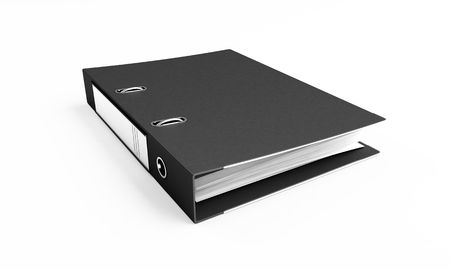 office folders on a white backgroundの写真素材