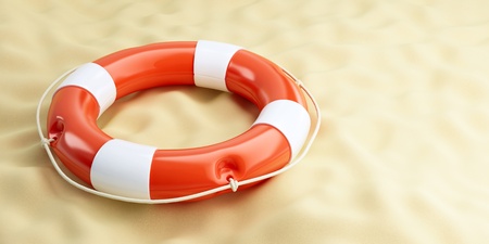 lifebelt beachの写真素材