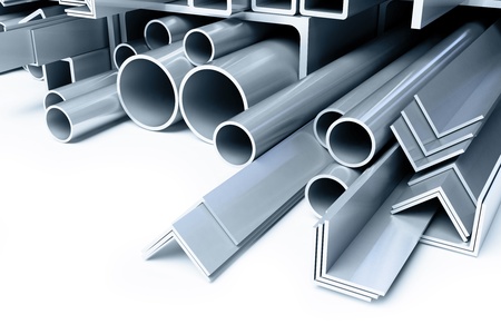metal pipes, angles squares