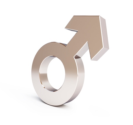 symbol man on a white backgroundの写真素材