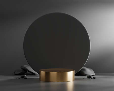 3D rendering abstract platform podium product presentation backdrop