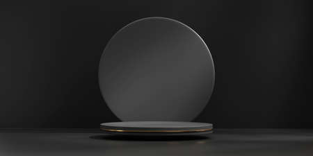 3D rendering abstract platform podium product presentation backdropの写真素材