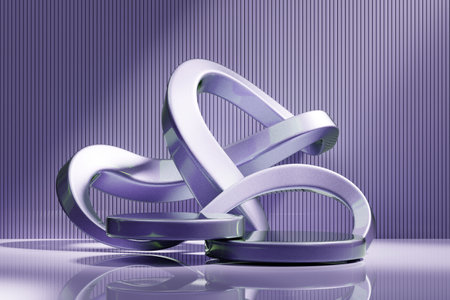 Abstract cosmetic stage podium mock up backdrop product display showcase advertising 3d renderingの写真素材