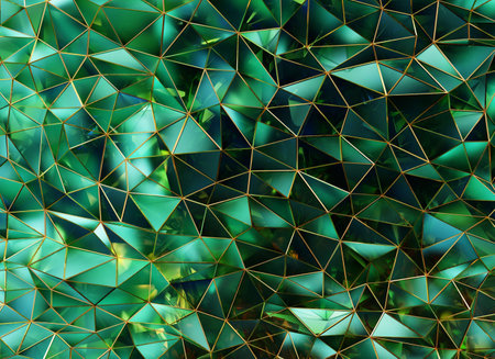 Luxury Abstract Realistic Green Texture Reflection Close Up Background 3D renderingの写真素材