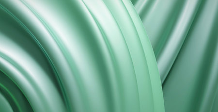 Abstract Colorful Silk Waves Curve Background 3D Rendering Without AI Generatedの写真素材
