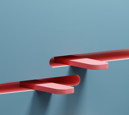 Minimal Podium Platform For Product Display Showcase Presentation Background 3D Renderingの写真素材