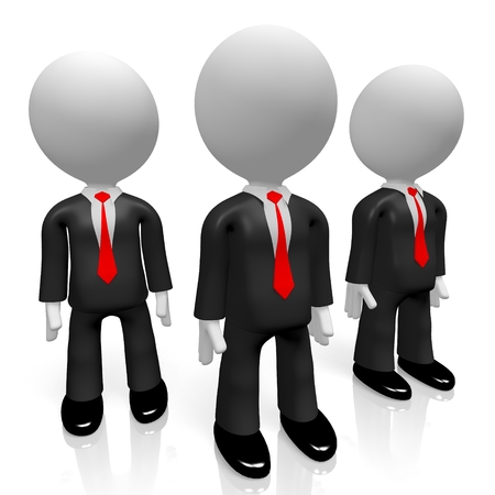 3D businessmen conceptの写真素材