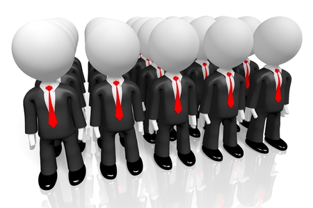 3D businessmen conceptの写真素材