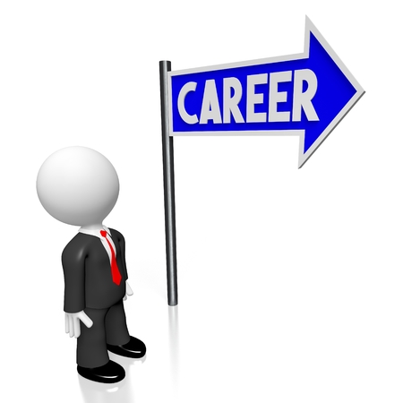 3D career/ businessman conceptの写真素材