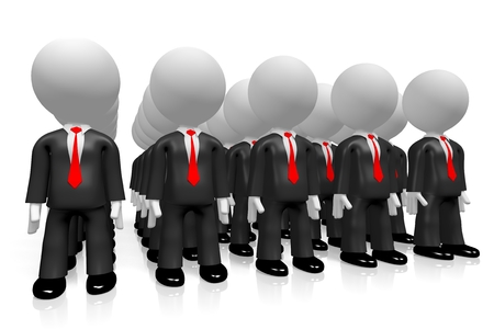 3D businessmen conceptの写真素材
