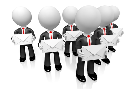 Mail concept 3Dの写真素材