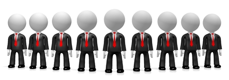 3D businessmen conceptの写真素材