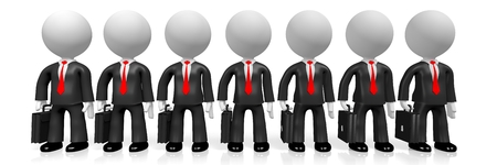 3D businessmen conceptの写真素材