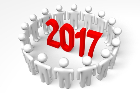 2017 New Year concept