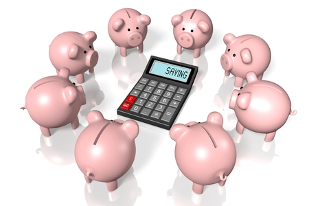 3D savings conceptの写真素材