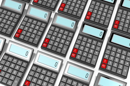 3D calculatorsの写真素材