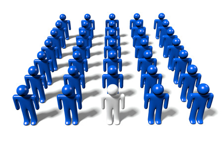 3D leader conceptの写真素材