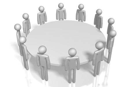 3D meeting conceptの写真素材