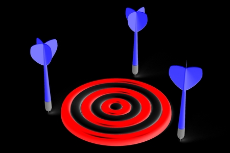 Darts conceptの写真素材