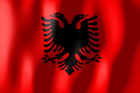 Albania - flagの写真素材
