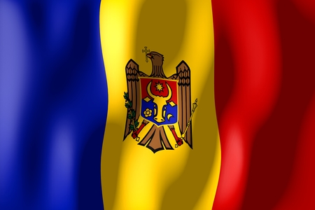 Moldova - flagの写真素材