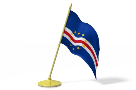 3D flag of Cape Verdeの写真素材
