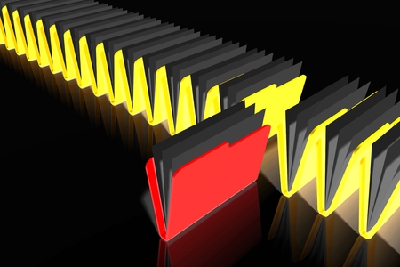 3D folder conceptの写真素材