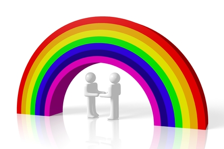 Rainbow conceptの写真素材