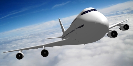 3D passenger jet plane