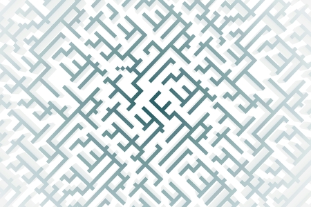 3D maze/ labyrinth conceptの写真素材