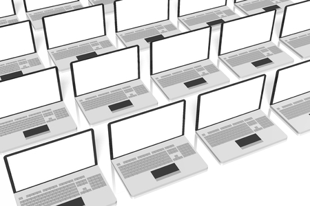 Laptops conceptの写真素材