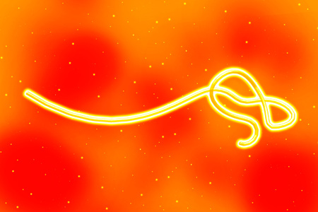 3D ebola virusの写真素材