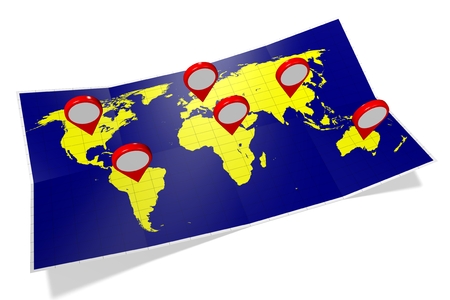 3D travel conceptの写真素材