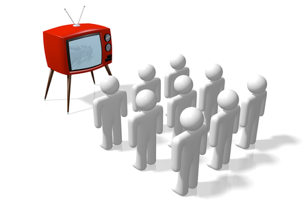 TV set conceptの写真素材