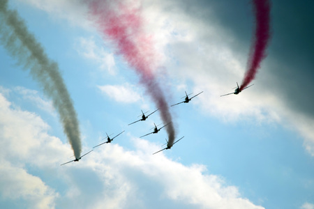 Plane acrobaticsの写真素材