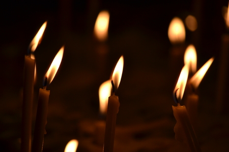 Burning flames