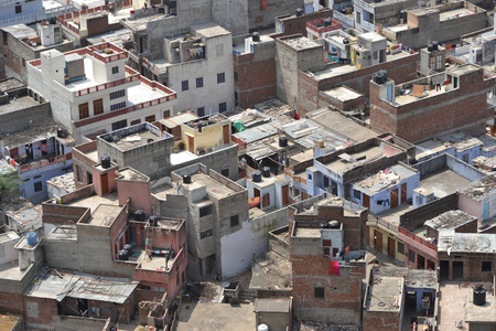 Houses in Jaipur, Indiaの写真素材