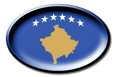 Flag of Kosovoの写真素材