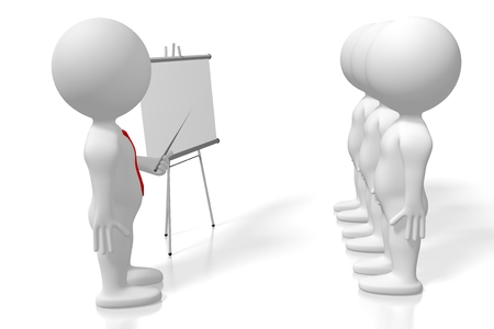 3D seminar/ training/ case study/ conference conceptの写真素材