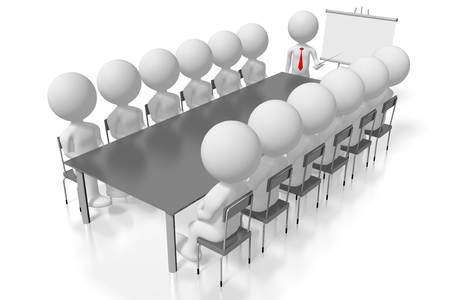 3D seminar/ training/ case study/ conference conceptの写真素材