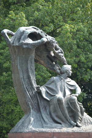 Frederic Chopin monument, Warsaw, Polandのeditorial素材