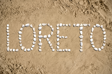 Loreto - beach, sand, stonesの写真素材