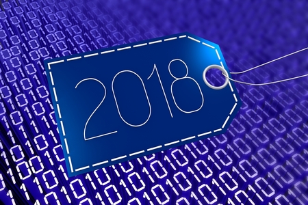 2018 New Year illustrationの写真素材