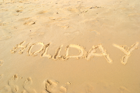 Holiday signの写真素材