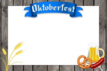 Oktoberfest illustration - frameの写真素材