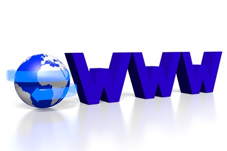 3D www / Internet conceptの写真素材
