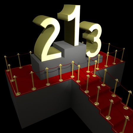 3D first place conceptの写真素材