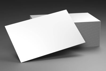 Businesscard (55x85mm) mockup - 3D renderingの写真素材