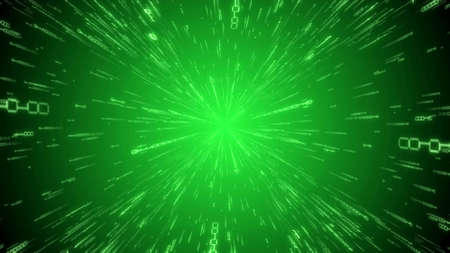 Matrix, binary code - computer application, Internet concept - 3D illustrationの写真素材