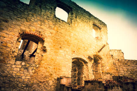 Ruins of a castle in Kazimierz Dolny, Polandのeditorial素材